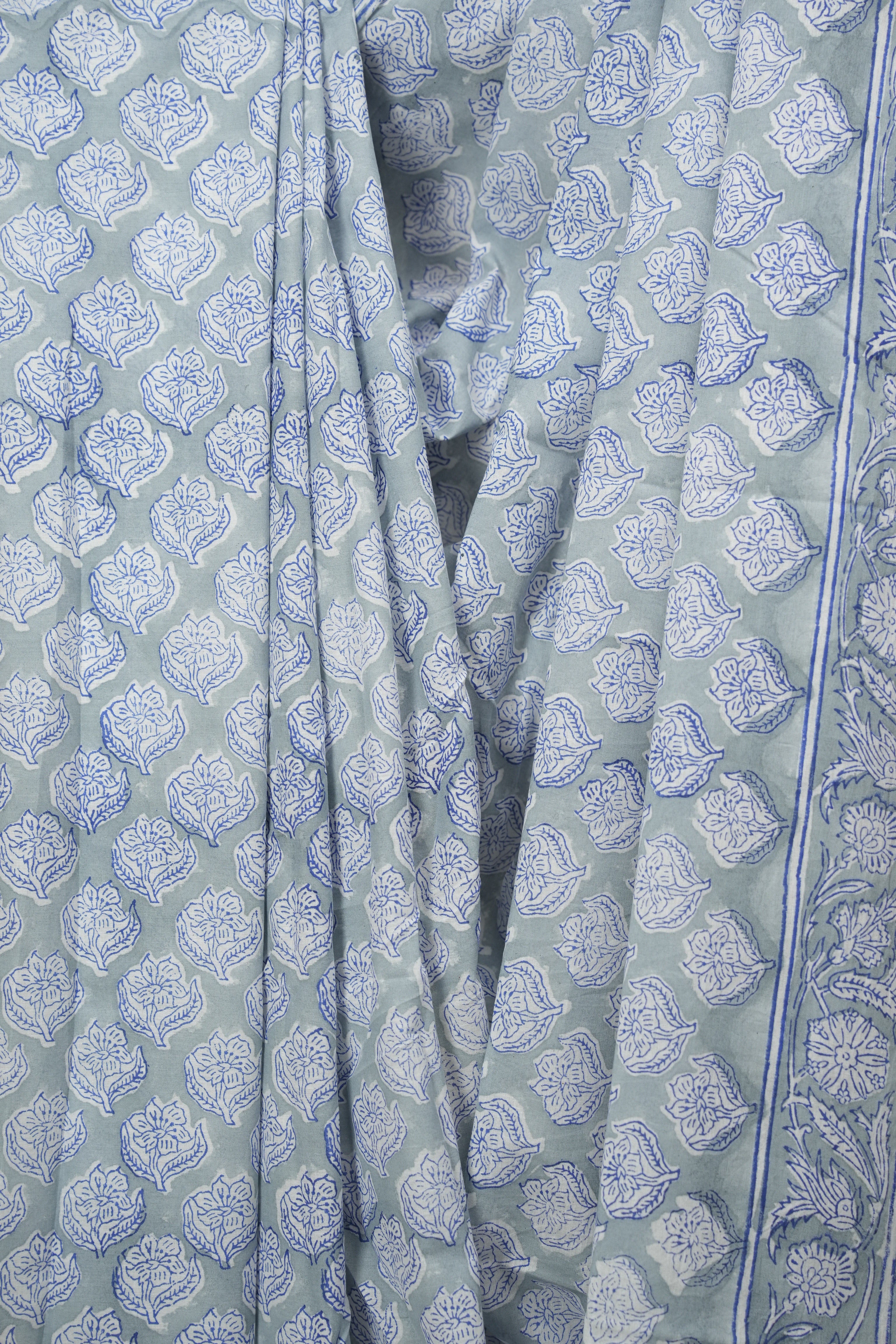 Grey HBP Cotton Saree - SRGCS3714