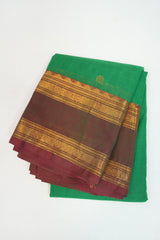 Green Kanchi Cotton Saree - SRGKCS638