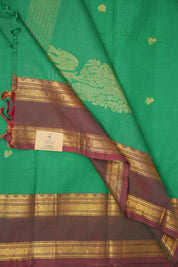Green Kanchi Cotton Saree - SRGKCS638