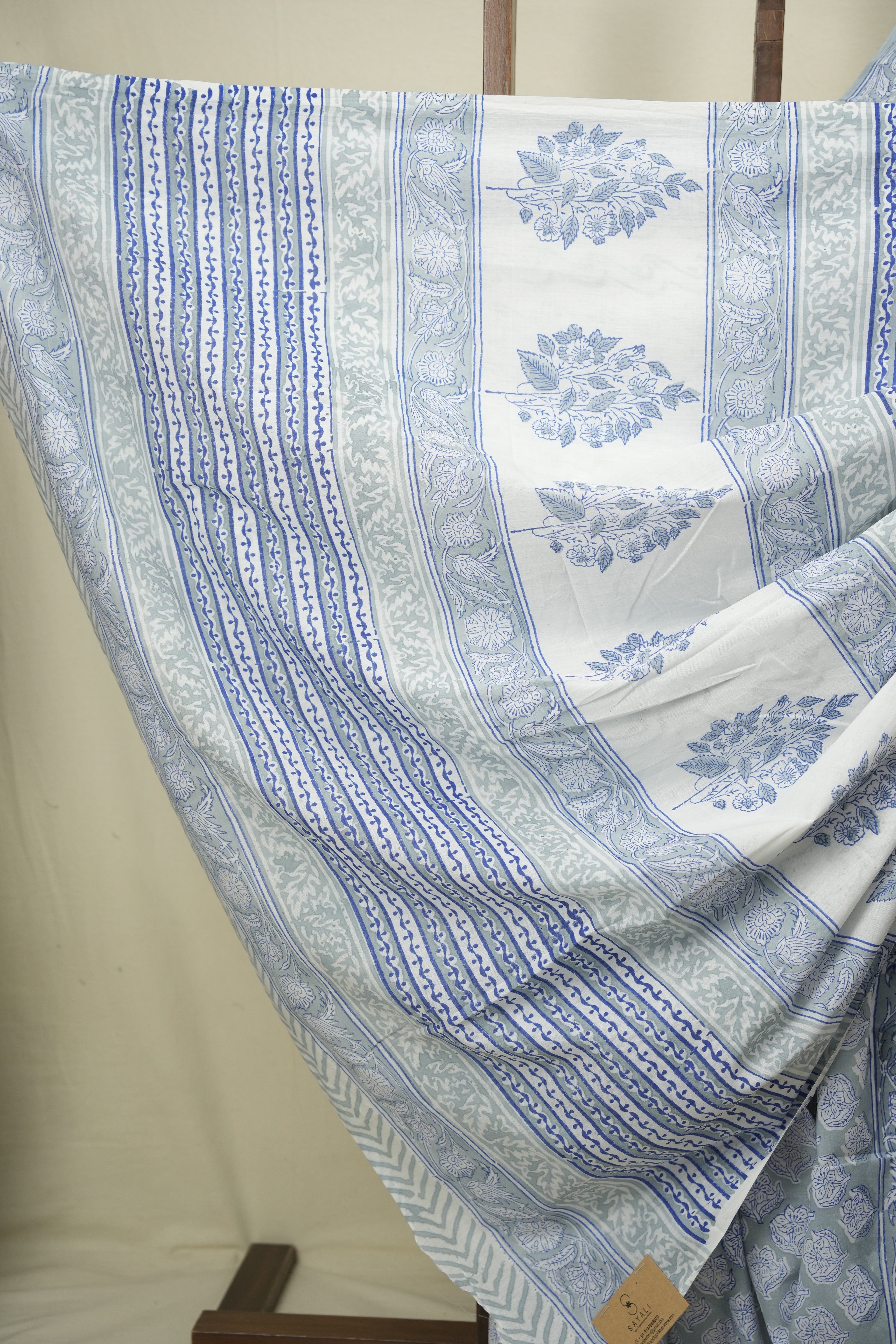 Grey HBP Cotton Saree - SRGCS3714