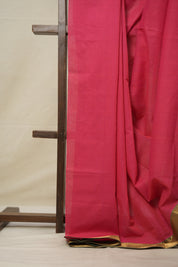 Pink Cotton Mangalgiri Saree - SRPCMS30