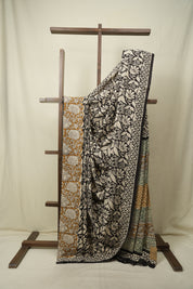 Black HBP Cotton Saree - SRBCS3582