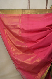 Pink Cotton Mangalgiri Saree - SRPCMS30
