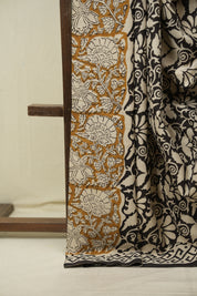 Black HBP Cotton Saree - SRBCS3582