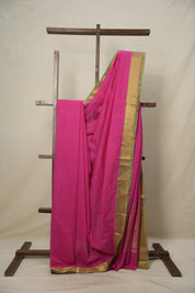 Rani Pink Cotton Mangalgiri Saree - SRRPCMS31
