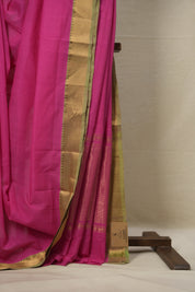 Rani Pink Cotton Mangalgiri Saree - SRRPCMS31