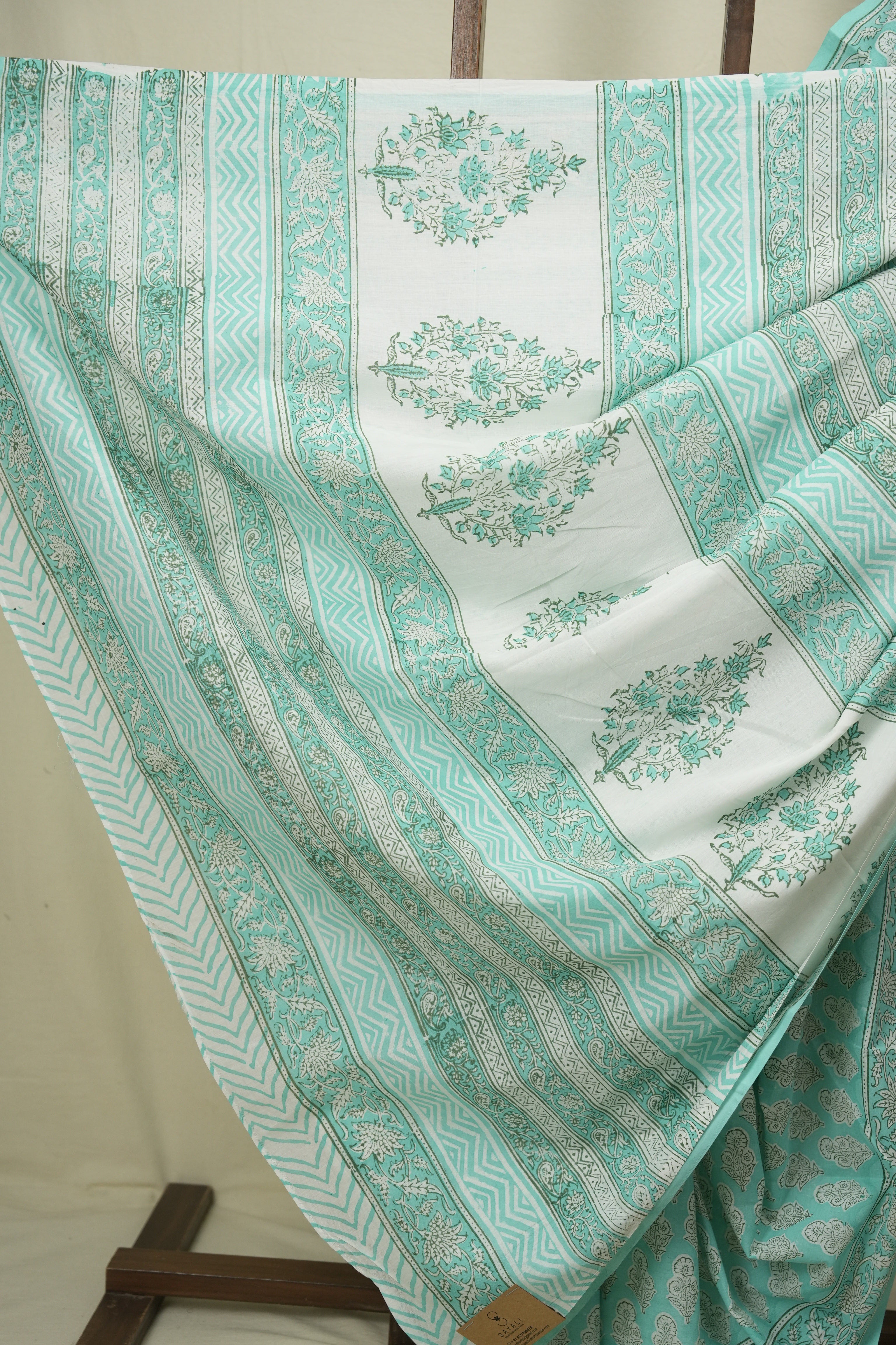 Aqua HBP Cotton Saree - SRACS3715