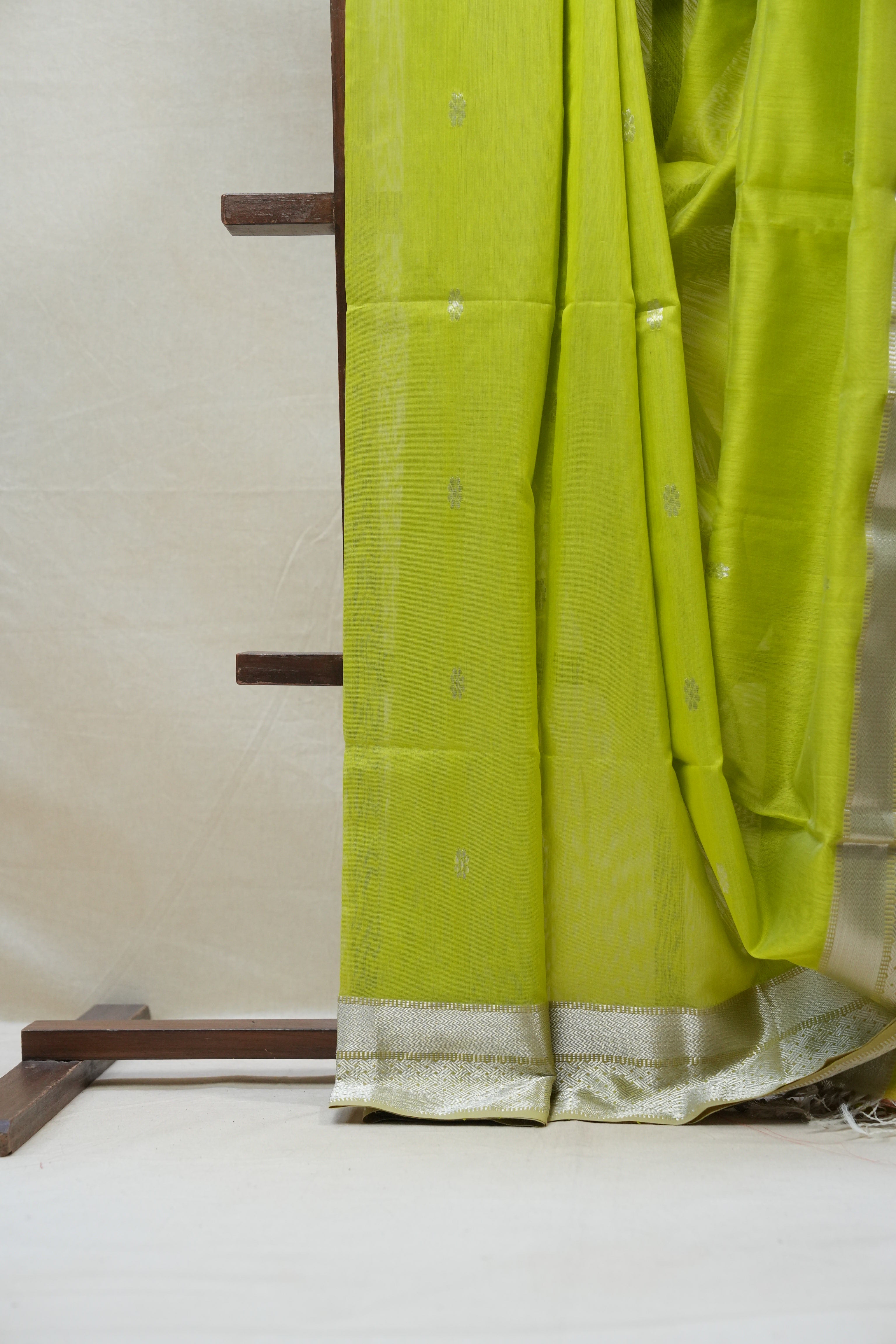 Green Maheshwari Saree - SRGMS535