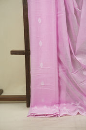 Baby Pink Bengal Mul Cotton Saree - SRBPBMCS093