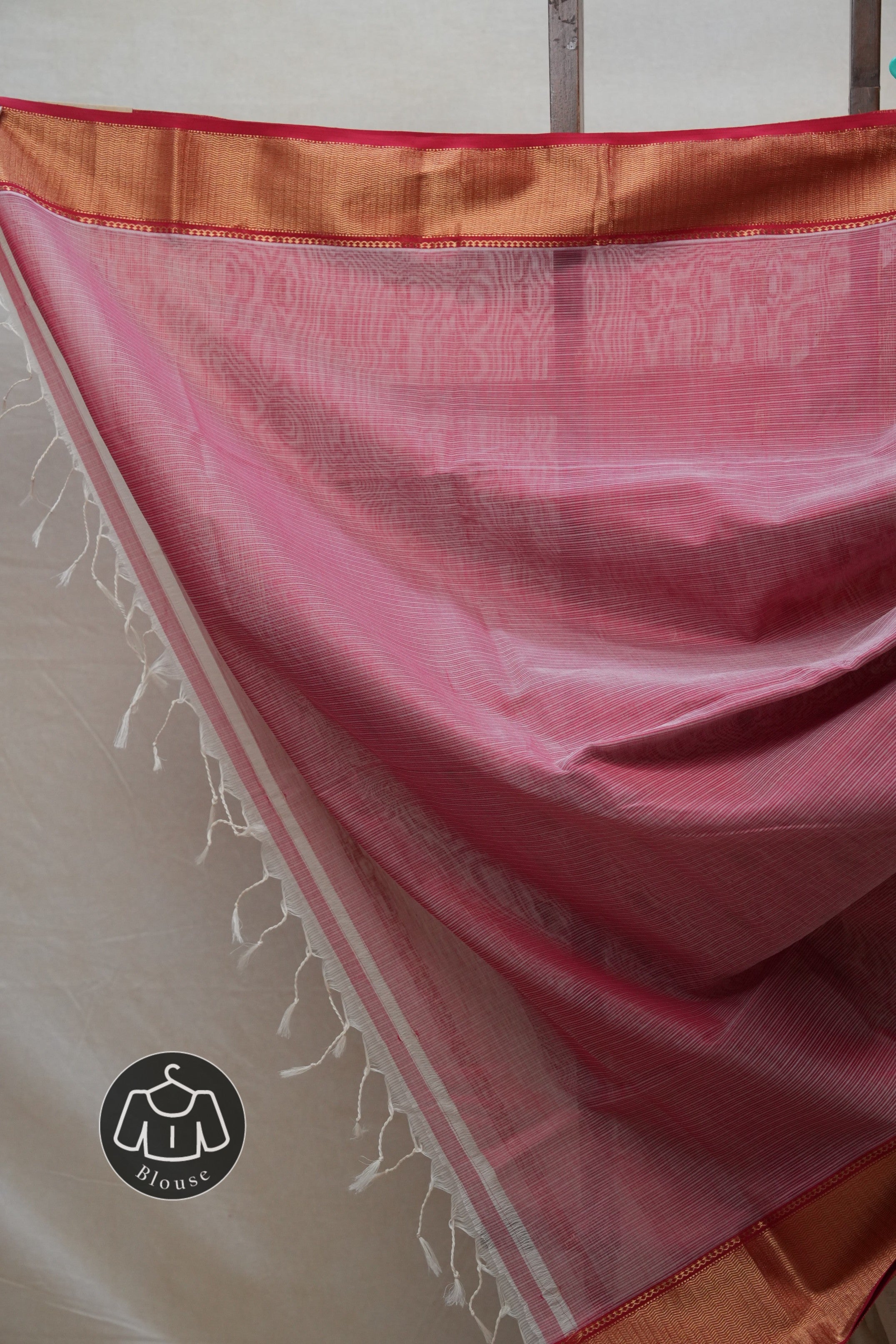 White Maheshwari Organza Silk Saree - SRWMOSS10