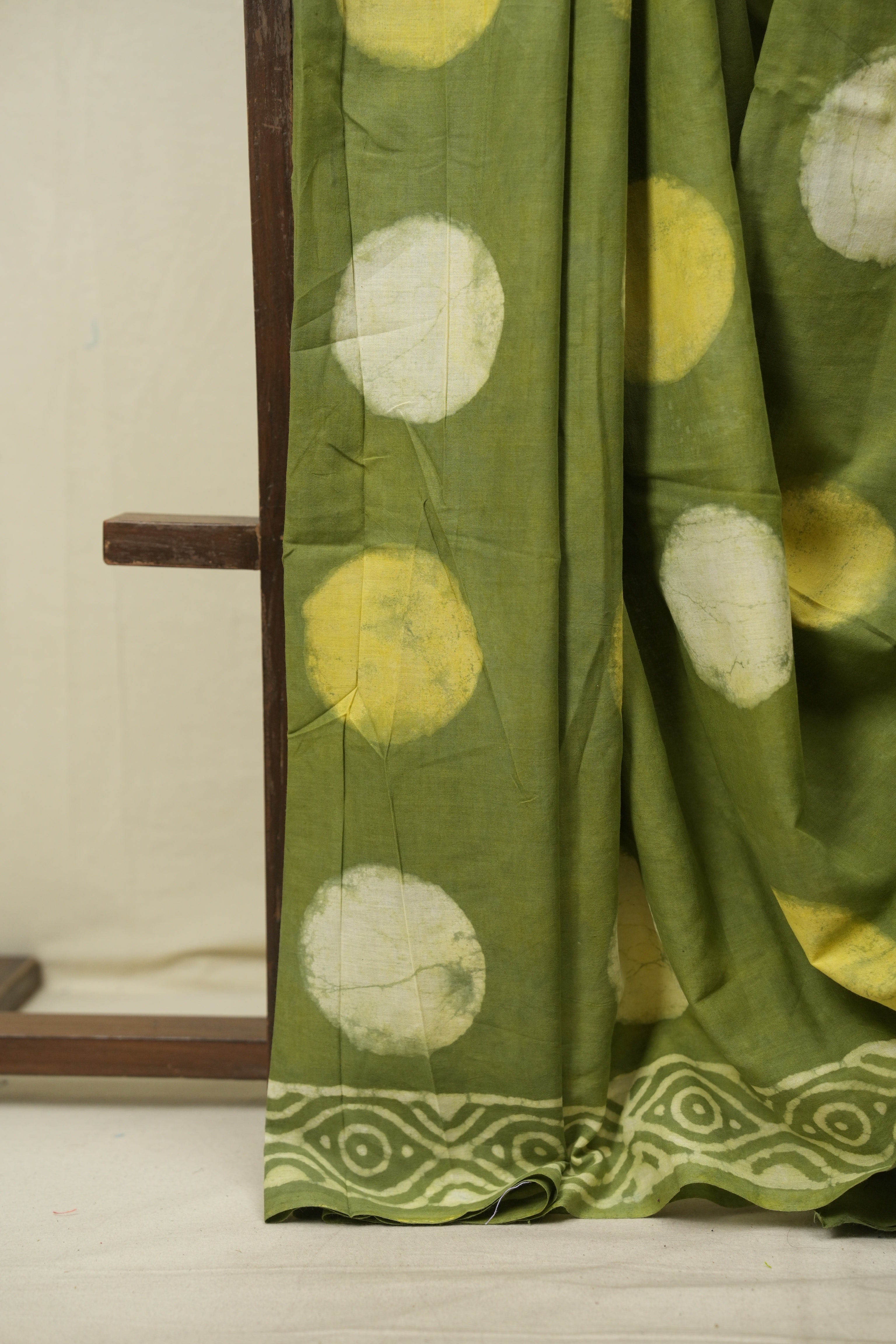 Green HBP Cotton Saree - SRGCS3576