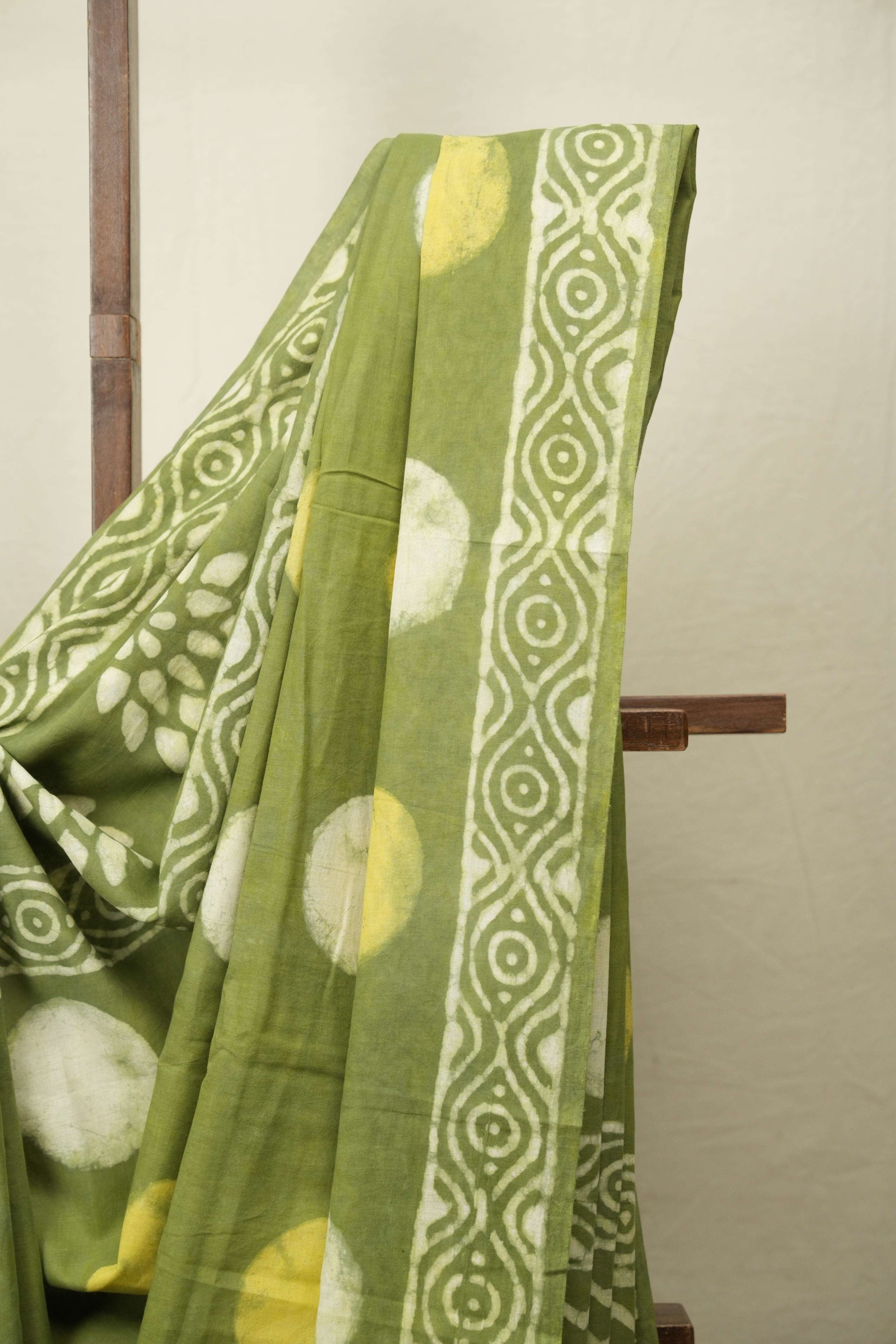 Green HBP Cotton Saree - SRGCS3576