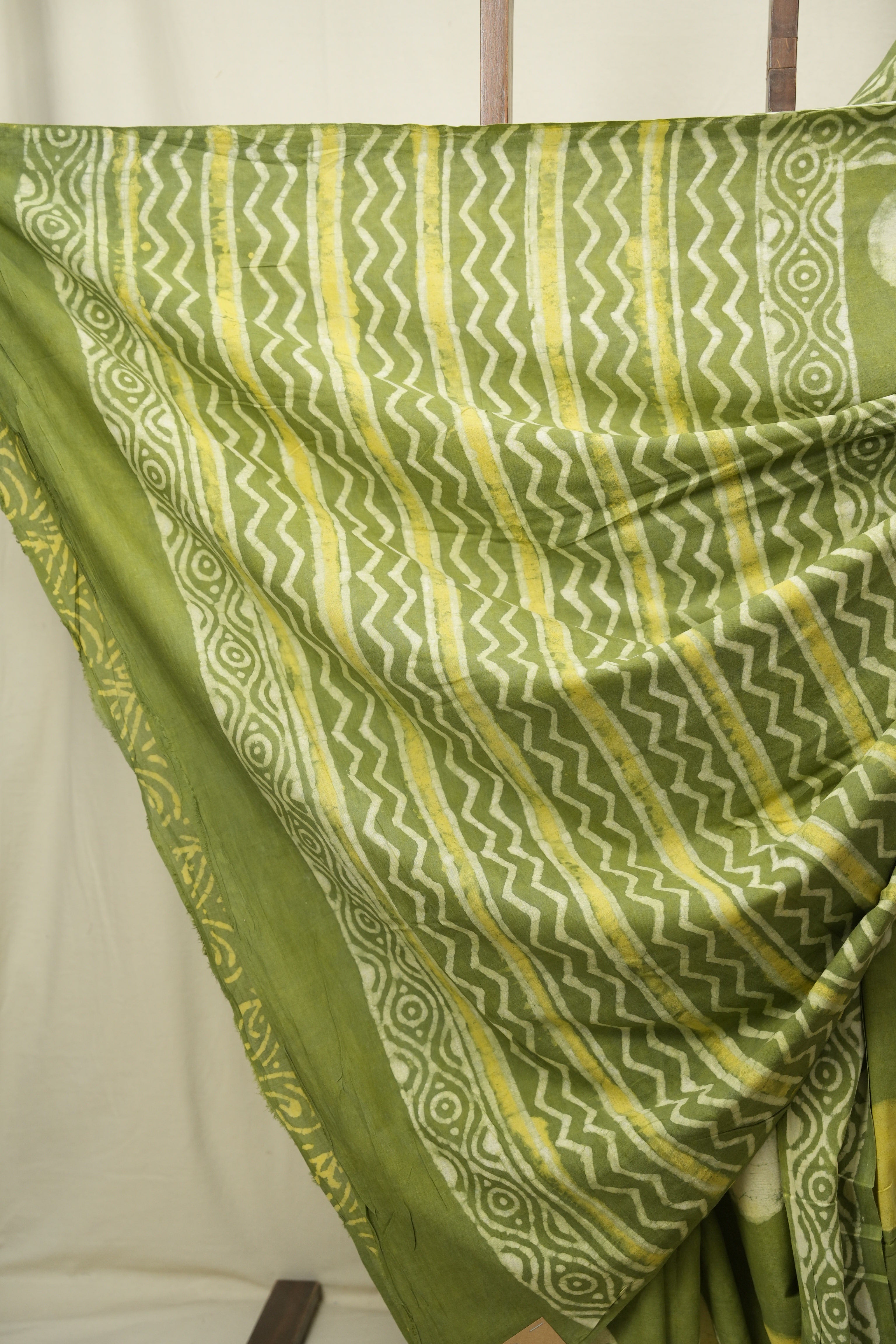 Green HBP Cotton Saree - SRGCS3576