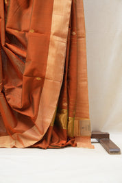 Two Tone Green Chanderi Cotton Silk Saree - SRTTGCSS287