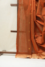 Two Tone Green Chanderi Cotton Silk Saree - SRTTGCSS287