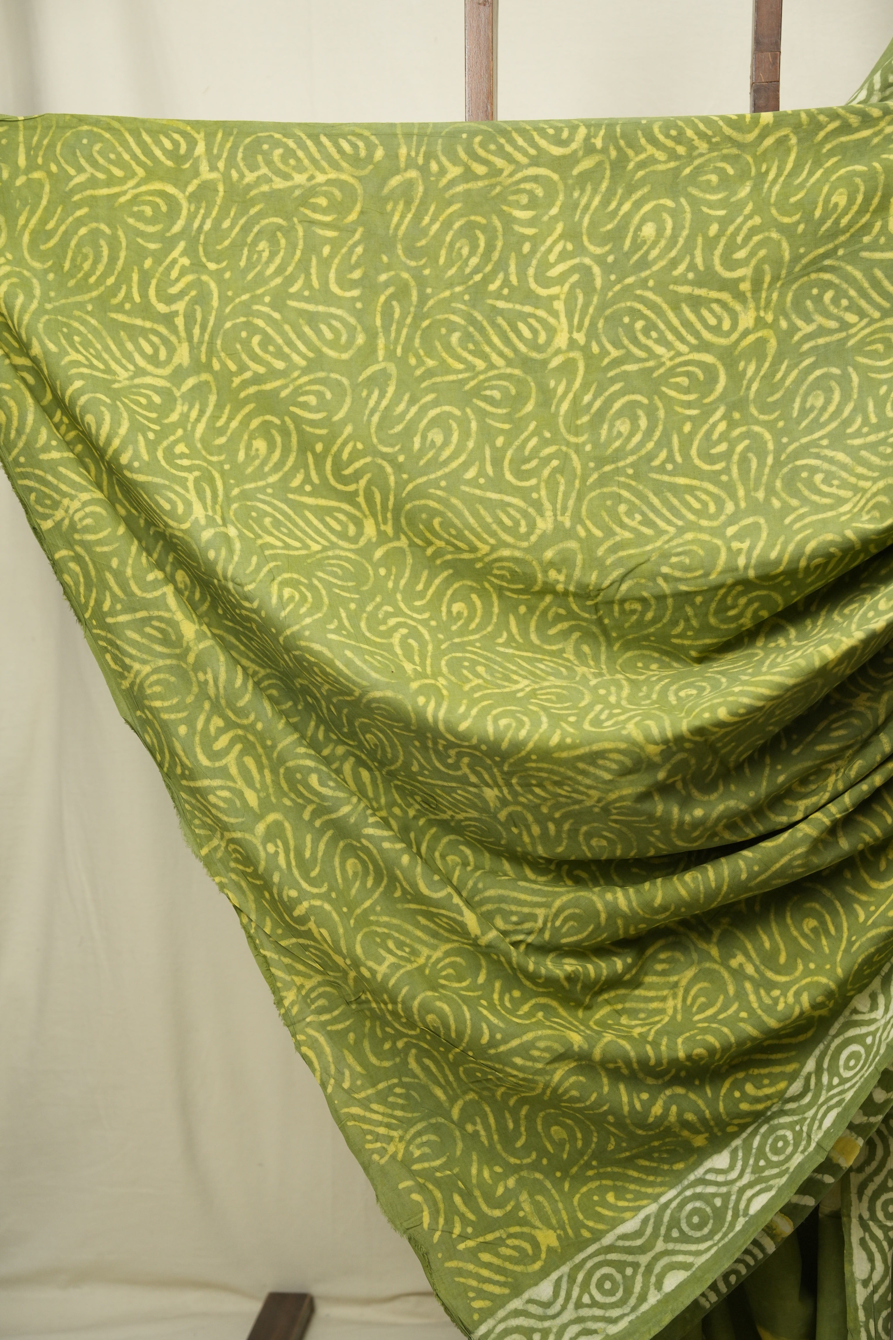 Green HBP Cotton Saree - SRGCS3576