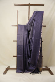 Dark Purple Tussar Silk Saree - SRDPTSS1567