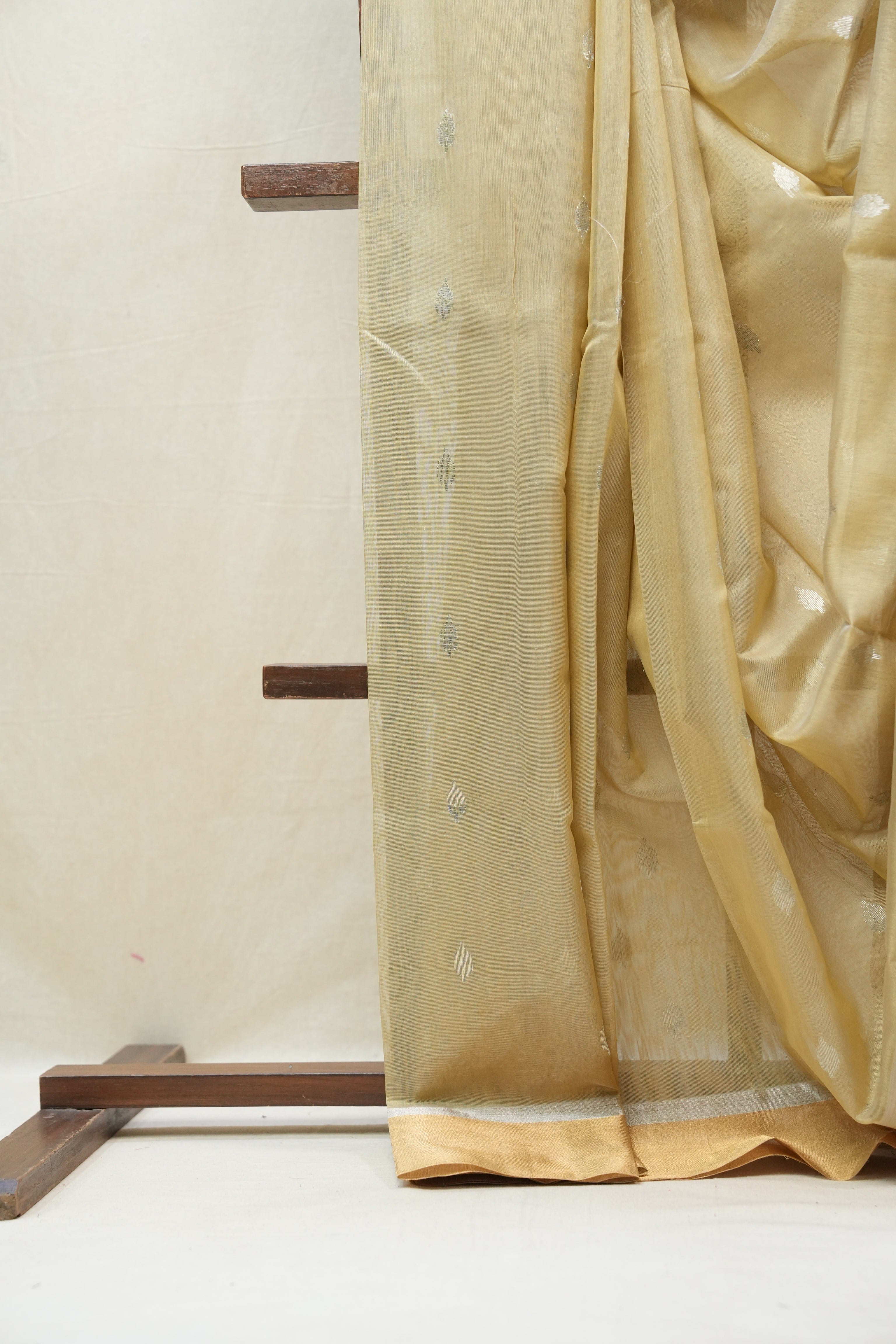 Beige Chanderi Cotton Silk Saree - SRBCSS266