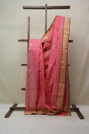 Pink Chanderi Cotton Silk Saree - SRPCSS288