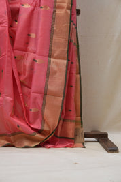 Pink Chanderi Cotton Silk Saree - SRPCSS288