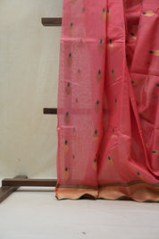 Pink Chanderi Cotton Silk Saree - SRPCSS288