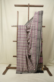 Off - White Cotton Saree - SROFCS3580