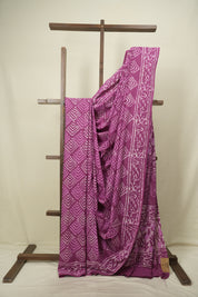 Magenta HBP Cotton Saree - SRMCS3707