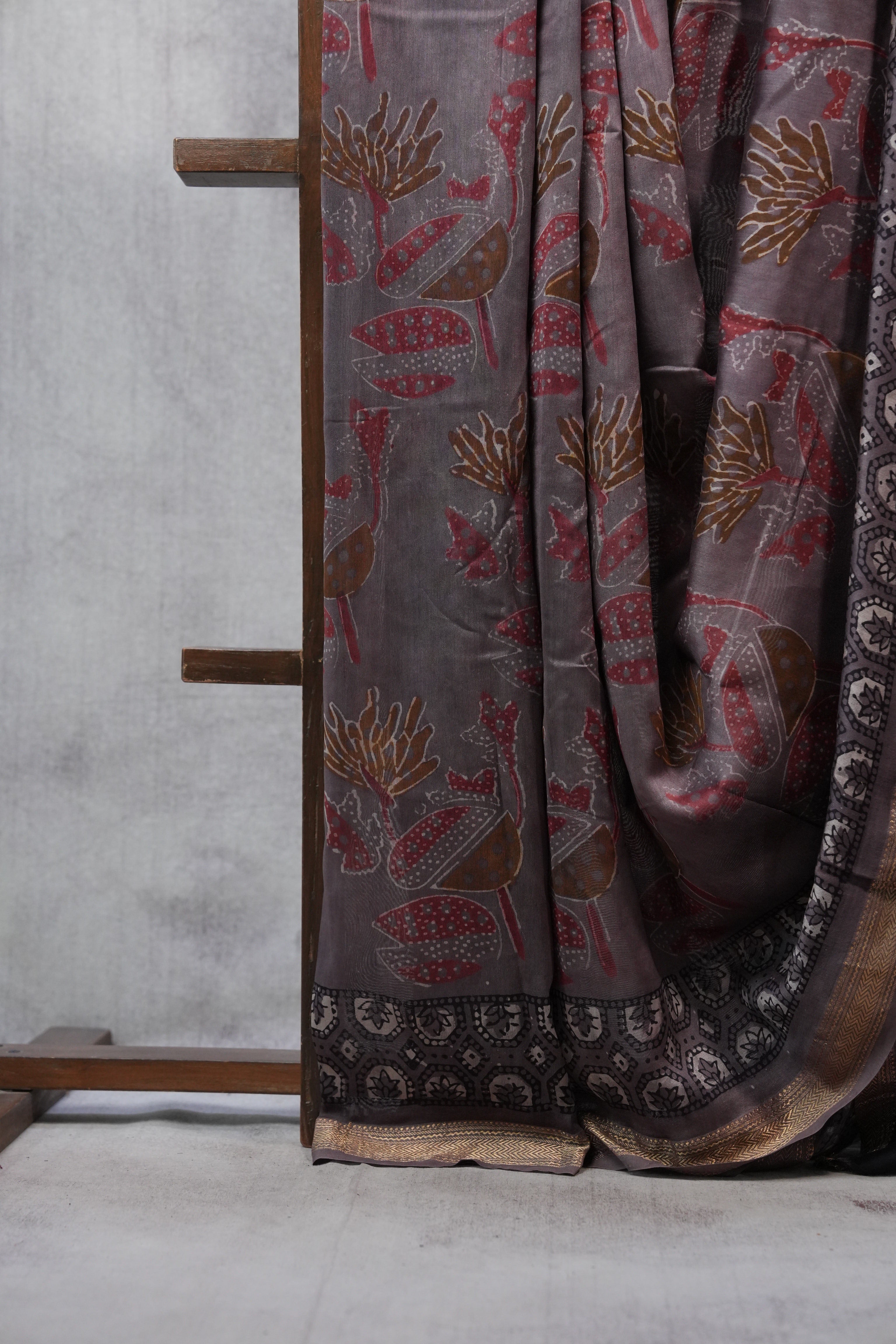 Kashish HBP Chanderi Cotton Silk Saree With Maheshwari Border - SRKCS1151