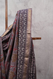 Kashish HBP Chanderi Cotton Silk Saree With Maheshwari Border - SRKCS1151