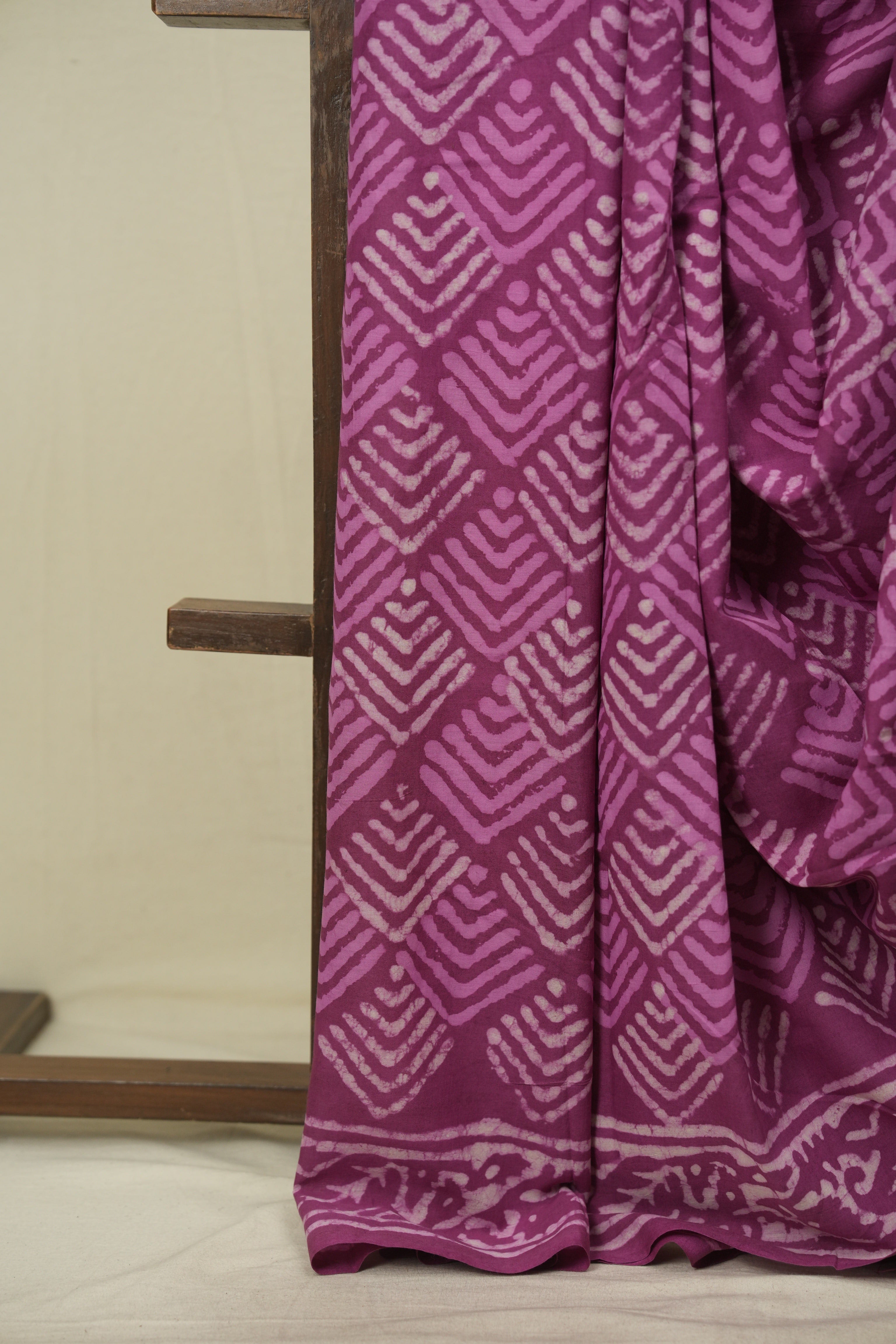 Magenta HBP Cotton Saree - SRMCS3707