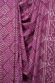 Magenta HBP Cotton Saree - SRMCS3707