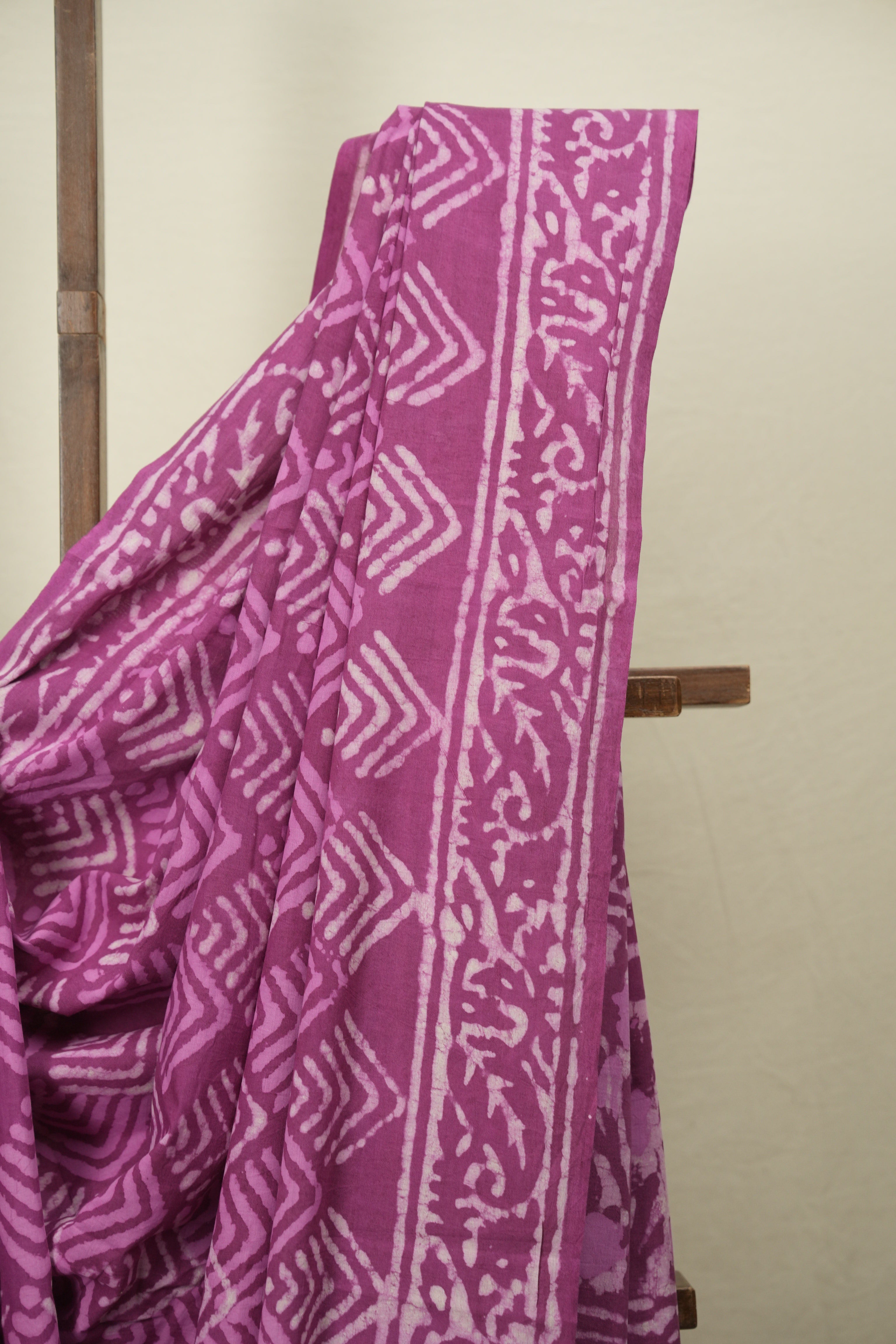 Magenta HBP Cotton Saree - SRMCS3707
