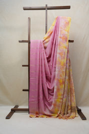 Pink Tussar Silk Saree - SRPTSS188-PI