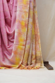 Pink Tussar Silk Saree - SRPTSS188-PI