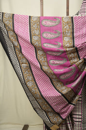 Off - White Cotton Saree - SROFCS3580