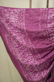 Magenta HBP Cotton Saree - SRMCS3707