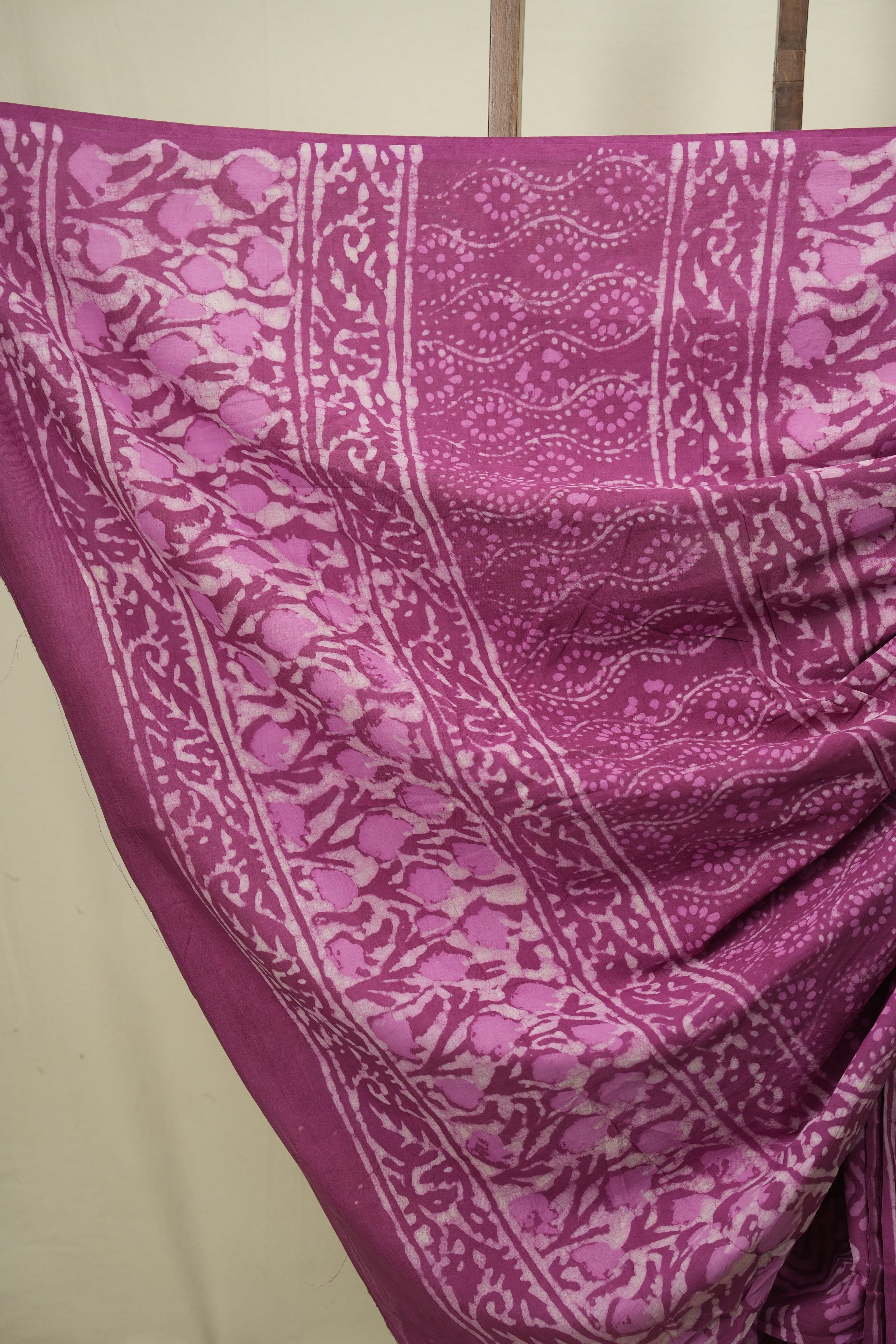 Magenta HBP Cotton Saree - SRMCS3707