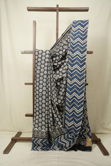 Grey HBP Cotton Saree - SRGCS3573