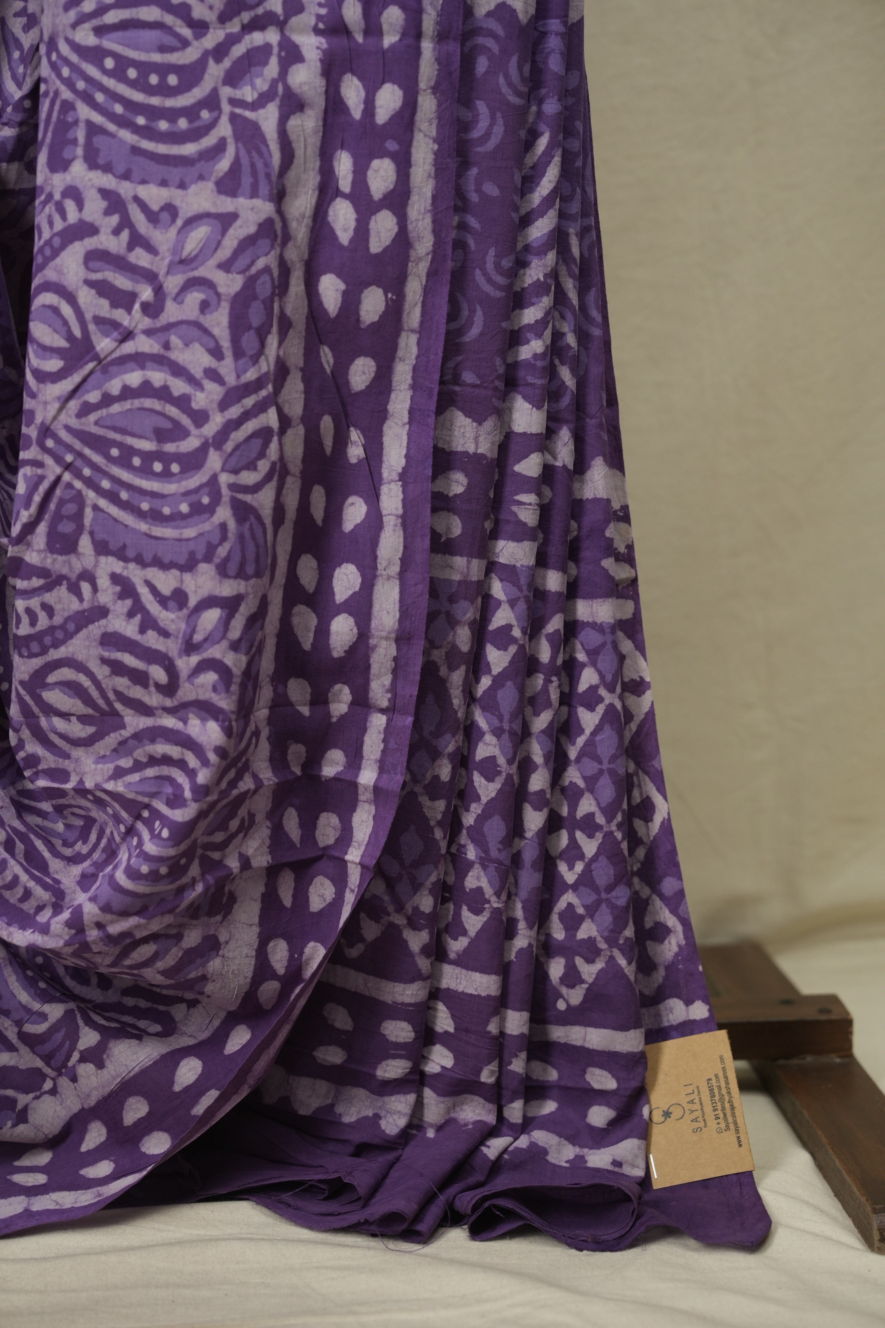 Purple HBP Cotton Saree - SRPCS3710