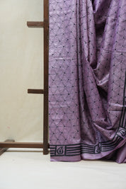 Purple Tussar Silk Saree - SRPTSS1391