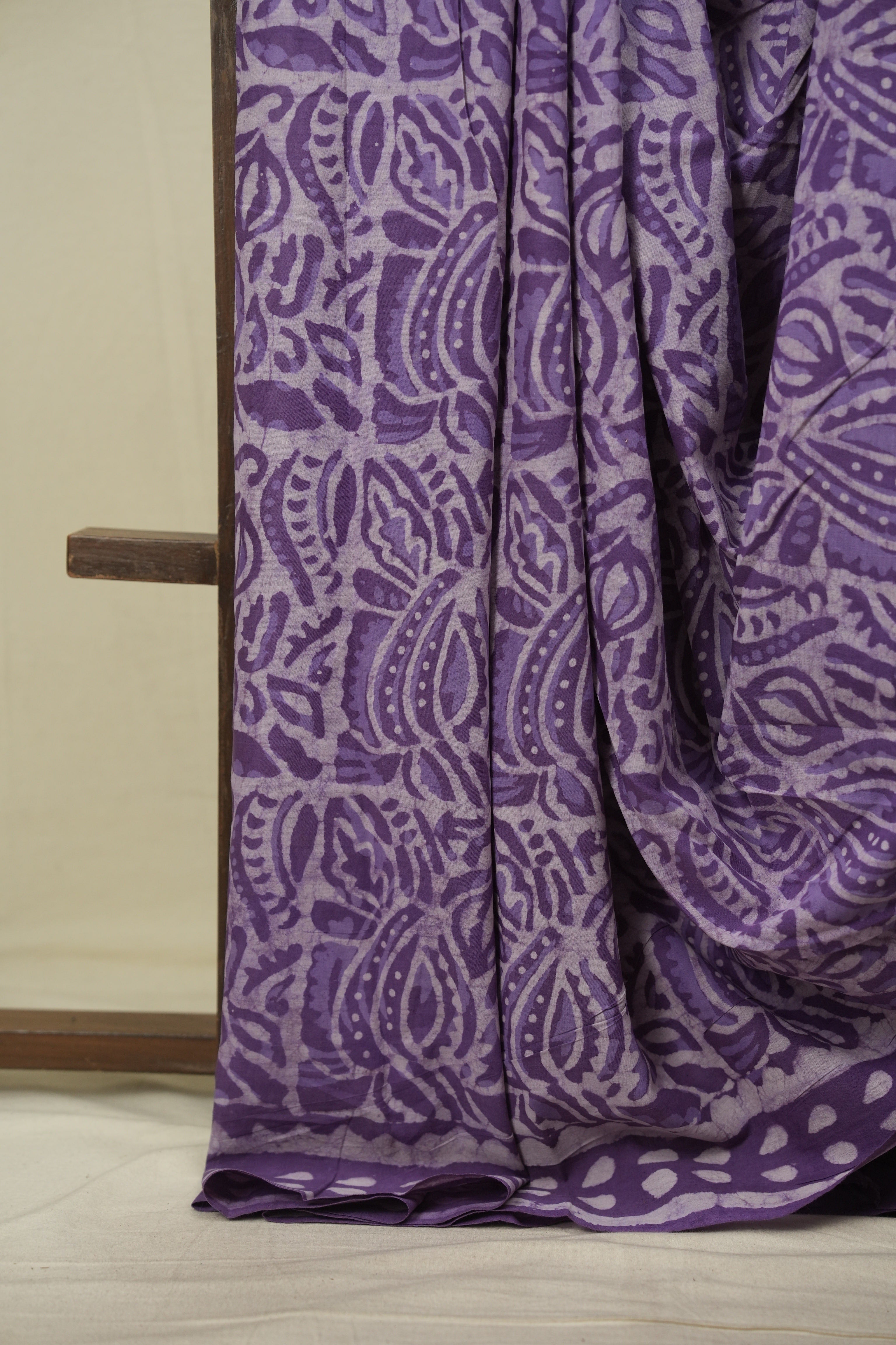 Purple HBP Cotton Saree - SRPCS3710