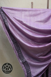 Purple Tussar Silk Saree - SRPTSS1391