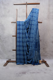 Blue HBP Cotton Saree - SRBCS2445