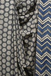 Grey HBP Cotton Saree - SRGCS3573