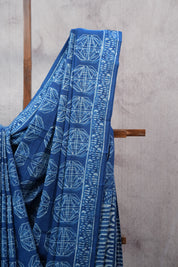 Blue HBP Cotton Saree - SRBCS2445