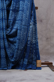 Blue HBP Cotton Saree - SRBCS2444