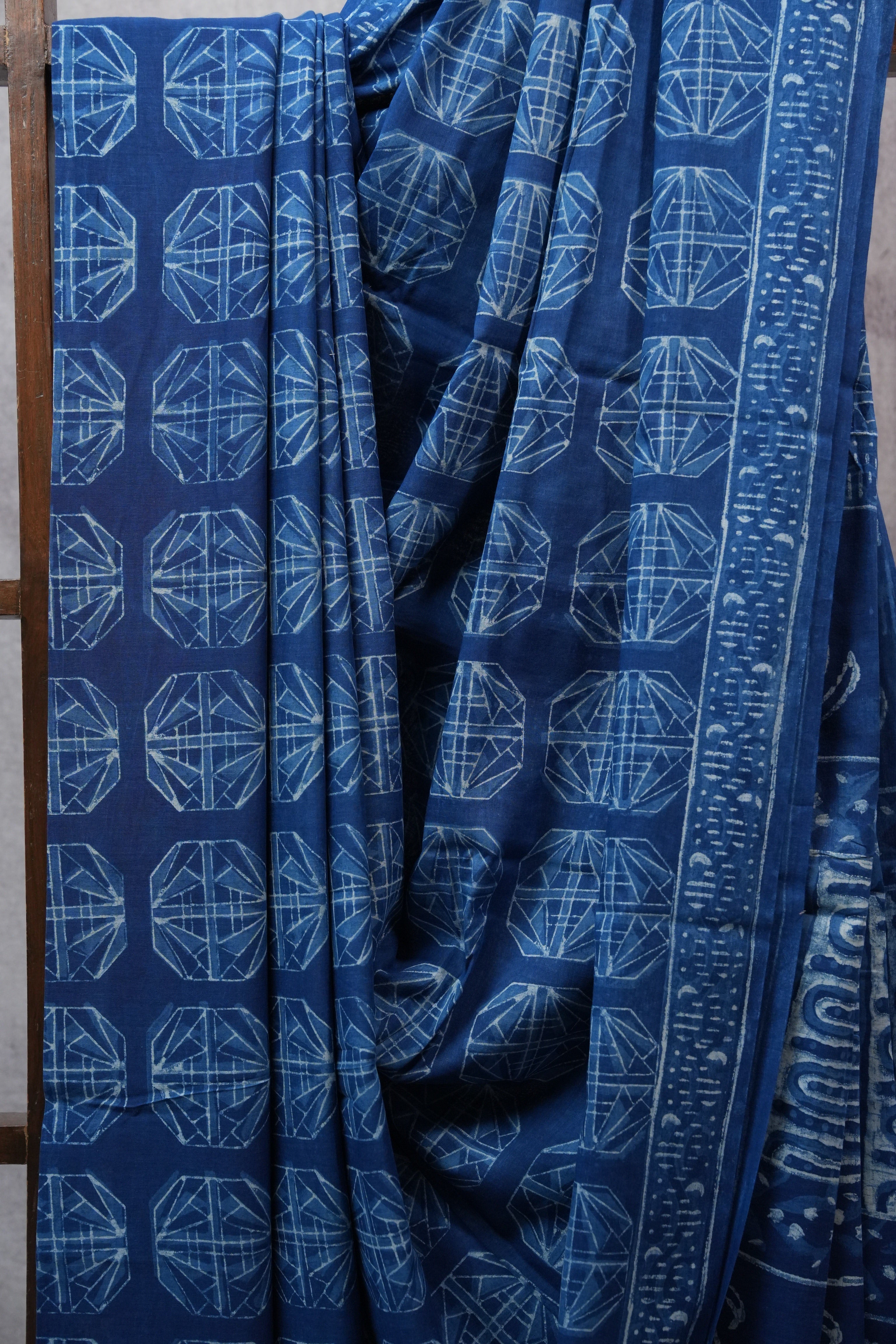 Blue HBP Cotton Saree - SRBCS2444