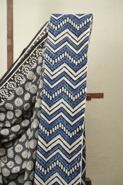 Grey HBP Cotton Saree - SRGCS3573