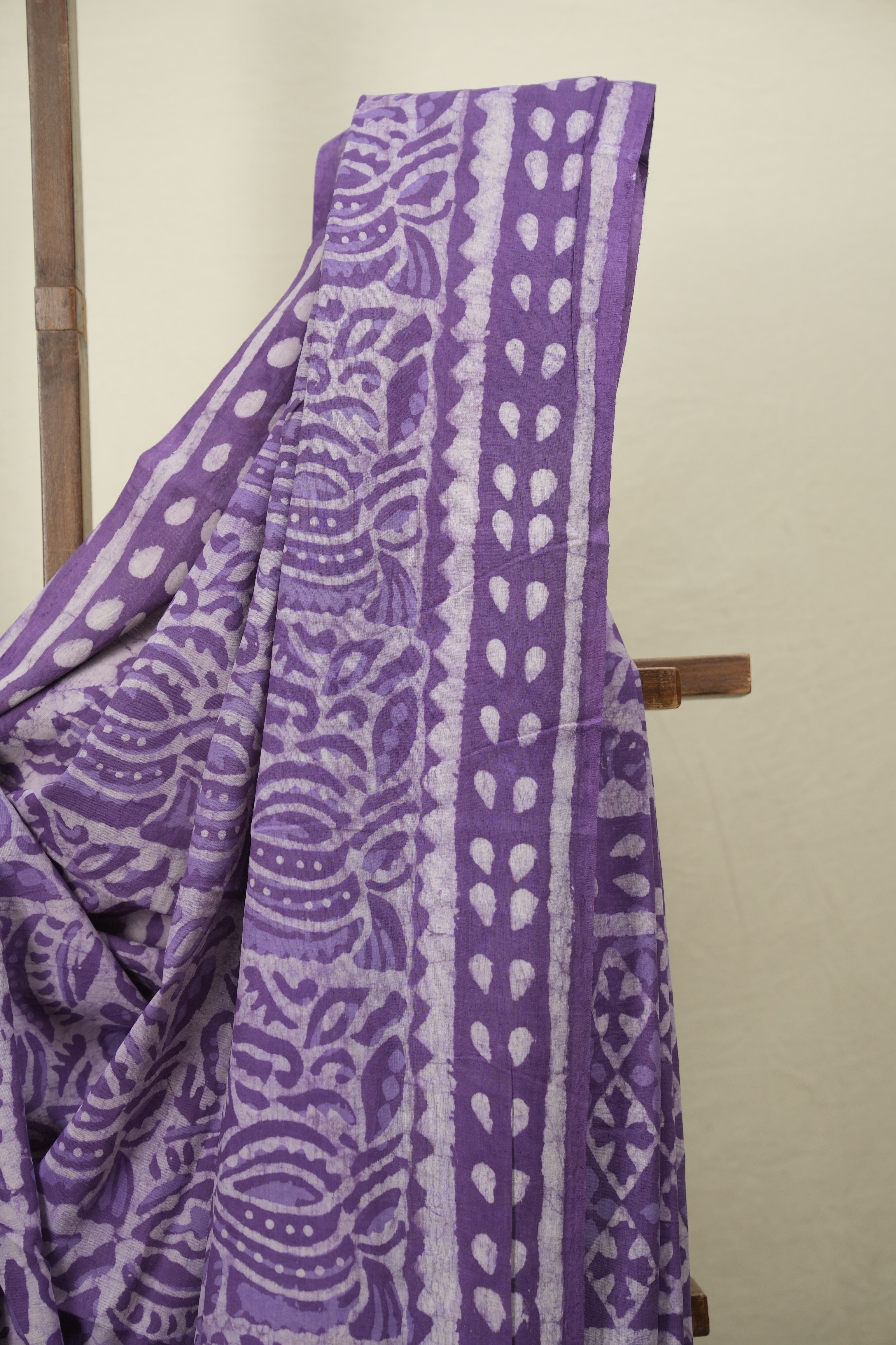 Purple HBP Cotton Saree - SRPCS3710