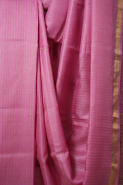 Pink Tussar Silk Saree - SRPTSS1590